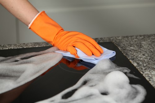 Cleaning a Camden property kitchen before move in