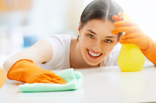 Local cleaning team working in a Camden property