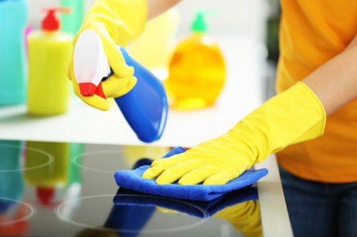 Regular cleaning tasks for a Camden workplace interior