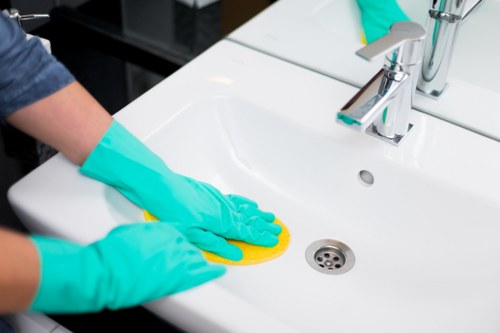 Regular cleaning visit in a Camden apartment building